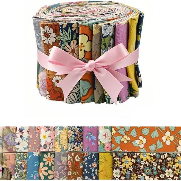7Pcs 20" x 20" Cotton Fabric DIY Making Supplies Quilting Patchwork Fabric Fat Q - Picture 1 of 7